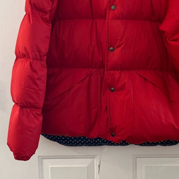 LL Bean Woman's Red Downtek Downfilled Puffy Winter Packable Jacket Sz MXL - Picture 2 of 13